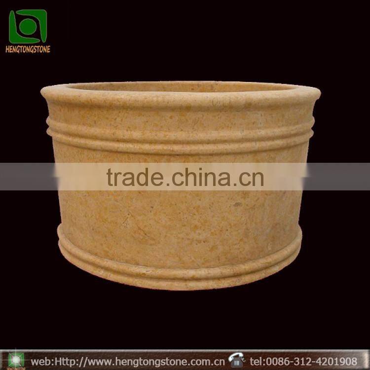 Adult Portable Yellow Marble Bath Tub