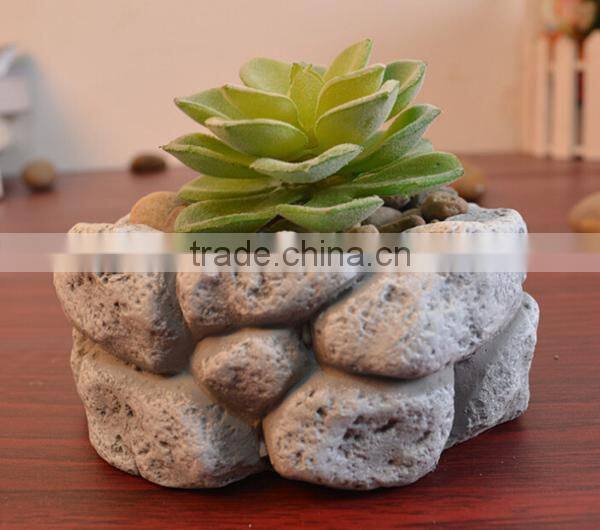 Outdoor decorative garden stone flower pot