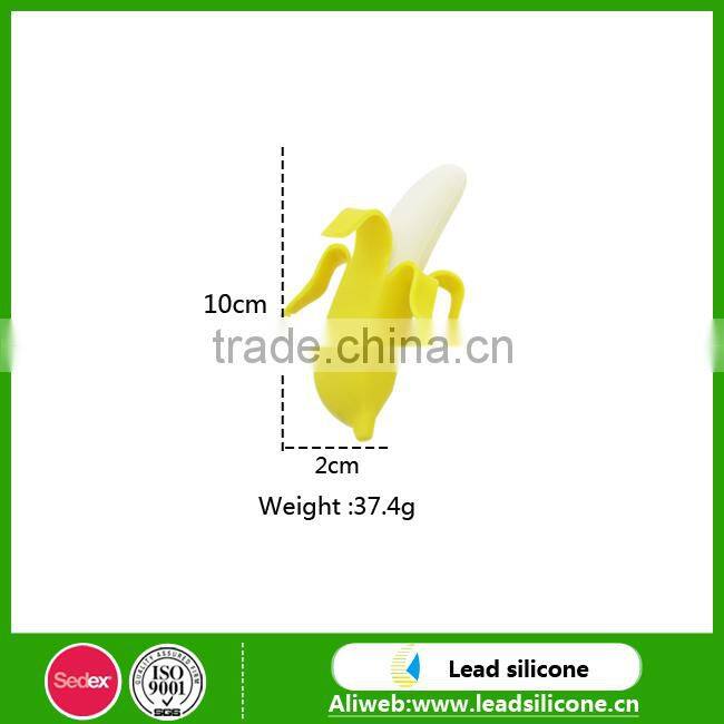 Customized Amazing Banana Silicone Wine Glass Marker,Creative Novelty Silicone Banana Wine Bottle Stopper