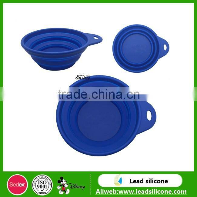 Collapsible Silicone Pet Dog Bowl,Silicone Foldable Pet Feeding Bowl