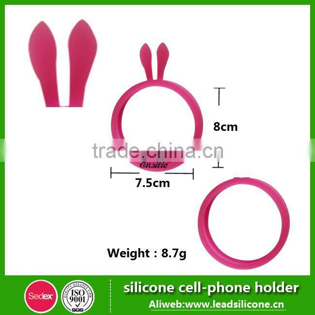 Promotional gift universal silicone phone ring case