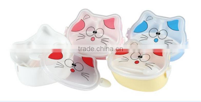 Store More Animal Shape Cat Box Plastic Lunch Box for Kid