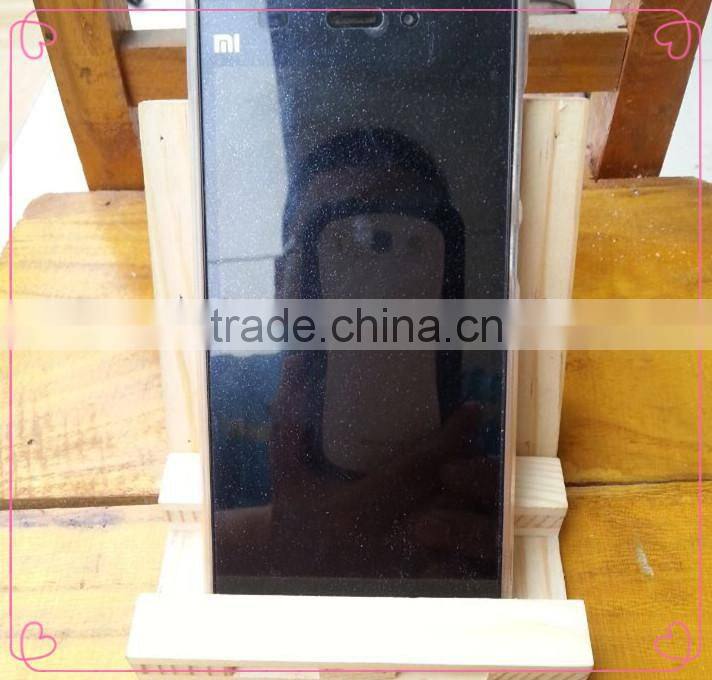 Wholesale custom wooden mobile phone holder pine wood phone rack