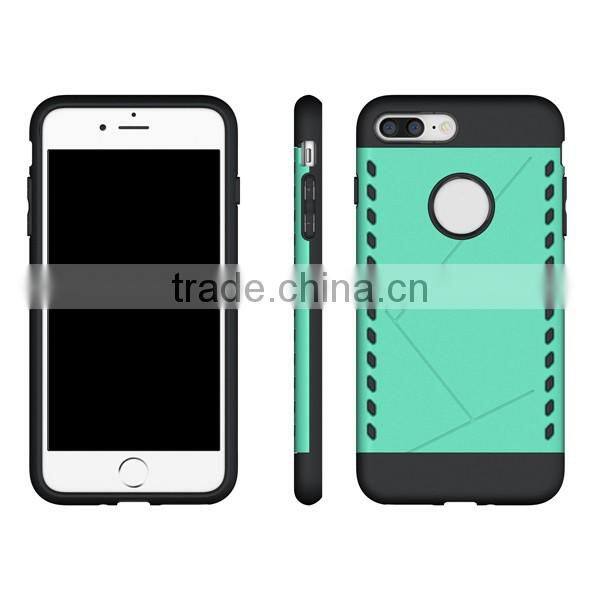 Combo phone case TPU + PC phone hull protective back cover for iPhone7 7plus