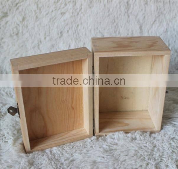 Pine wooden jewellery box accept custom densing size logo