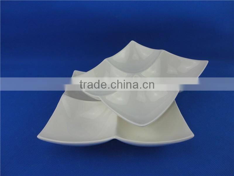 ceramic four compartment dinner plates