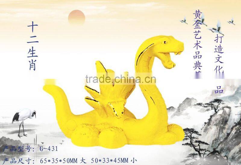 24k gold plated Chinese zodiac signs Rabbit