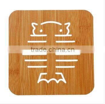 High grade cute small kichen wood tray for cup