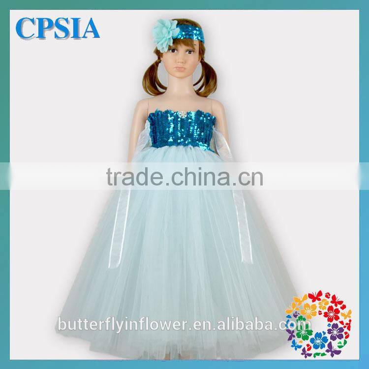 Children Boutique Clothing Girls Fancy Long Red Glitter Cape Snowflake Flower Tulle Dress Christmas Wholesale