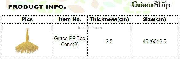 Easy to install Grass PP Top Cone for Thatch Huts
