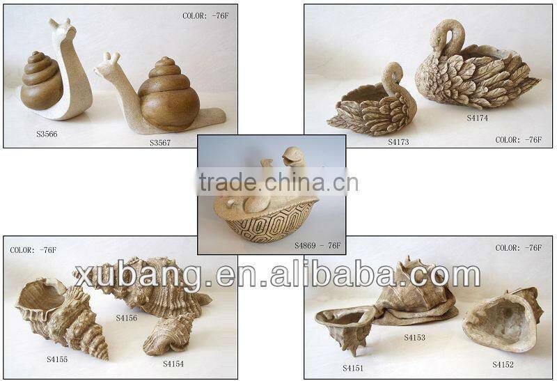Garden Unique Shell Figurine Flowerr Pots