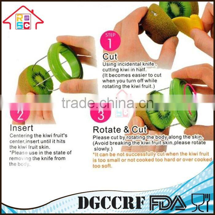 NBRSC TOP & HOT SELL Green Kiwi Fruit Cut Digging Core Twister Slicer Kitchen Peeler Tool Cutter Device for Fruit Salad