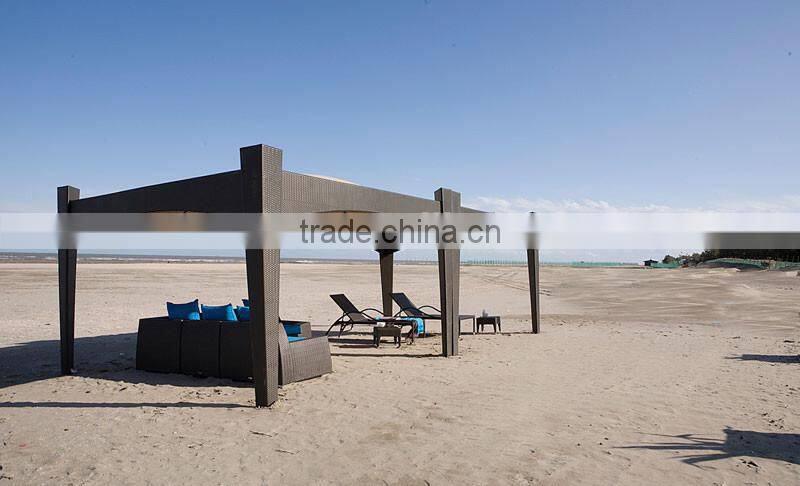 New Design Outdoor Garden Rattan Pavilion Gazebo
