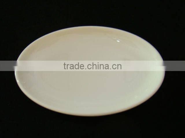hotel white square melamine deep plate set