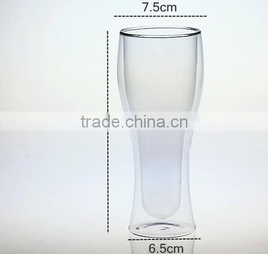 High quality clear down beer glass 100 heat-resistant glass cup