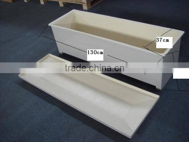 White dock box, FRP storage box durable fiberglass