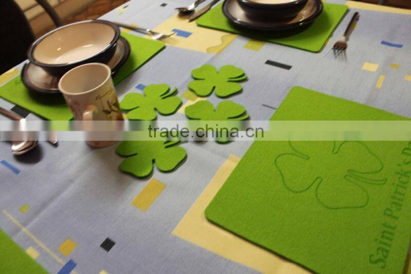 Laser cut felt table runner