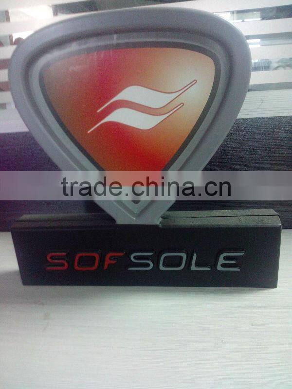 pop vacuum suction plastic advertising display card