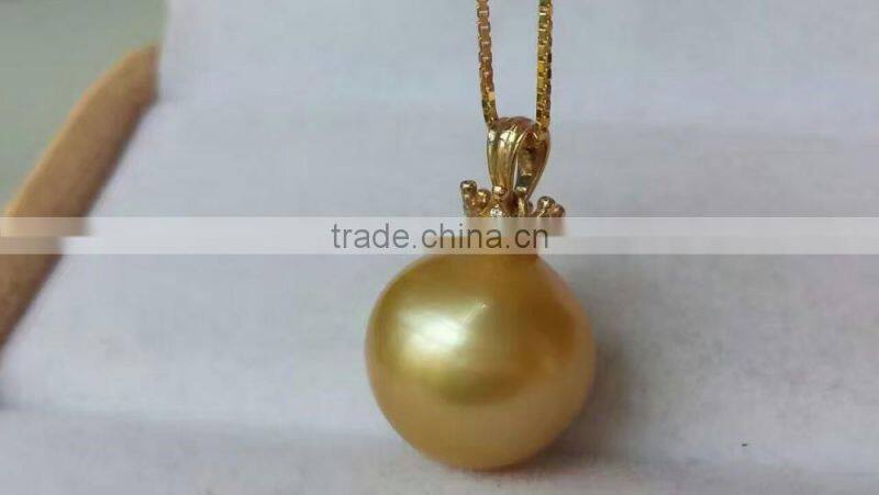 14-15mm golden south sea Pearl Pendant