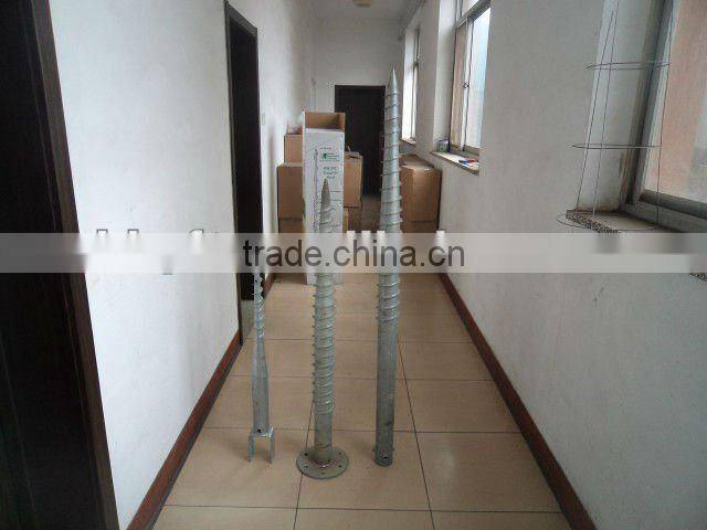 3mm*76mm*1800mm ground screw stand support on sale china supplier