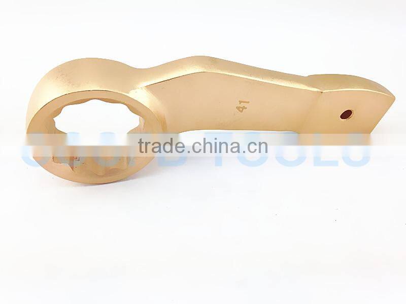 14~185mm Striking Box Bent Wrench Hammer Slogging Spanner Be-Cu Al-Br Alloy Spark Free Hand Tools