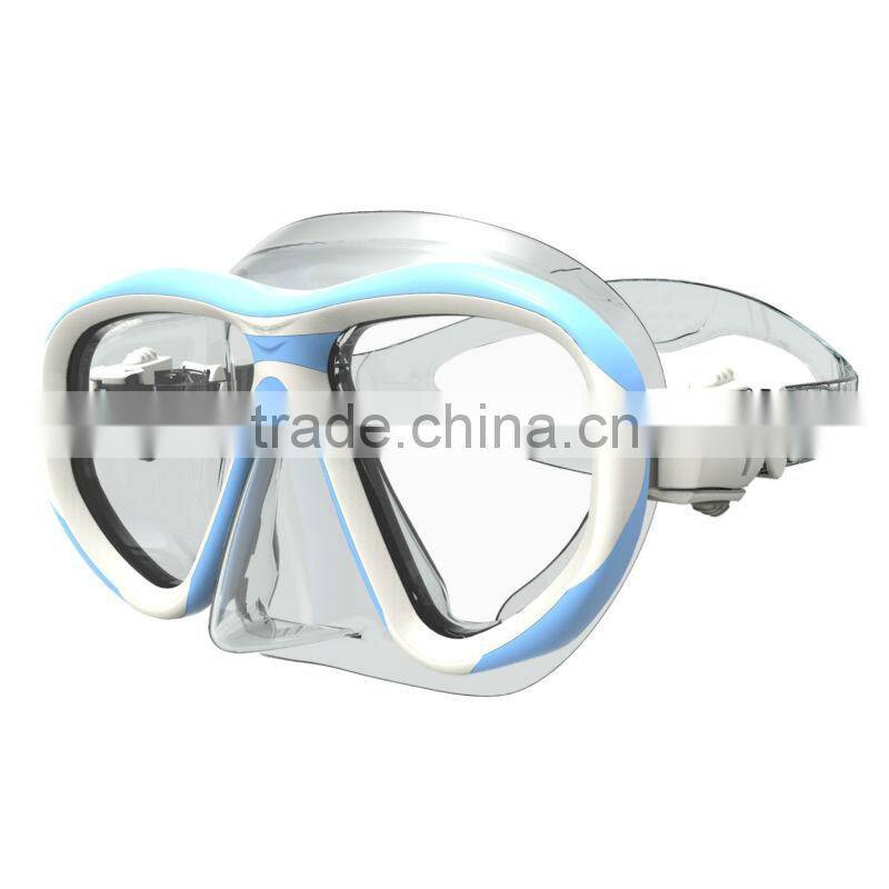 New Proffessional TEMPERED GLASS ,Diving Mask,face plates(MK-2400)