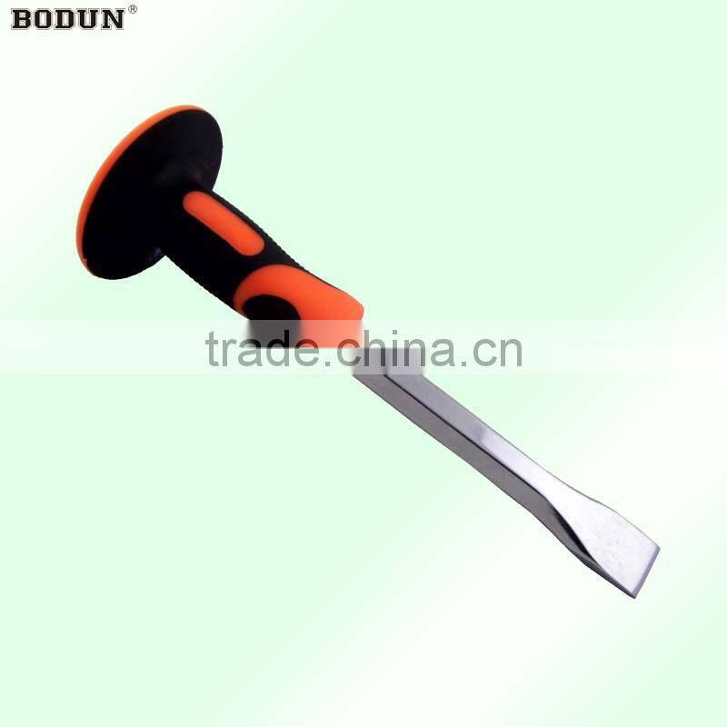 H6003-2 Cold plated stone chisel with two-tone rubber grip