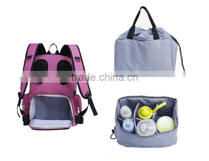Deluxe fashion multi-functional diaper bag for stroller