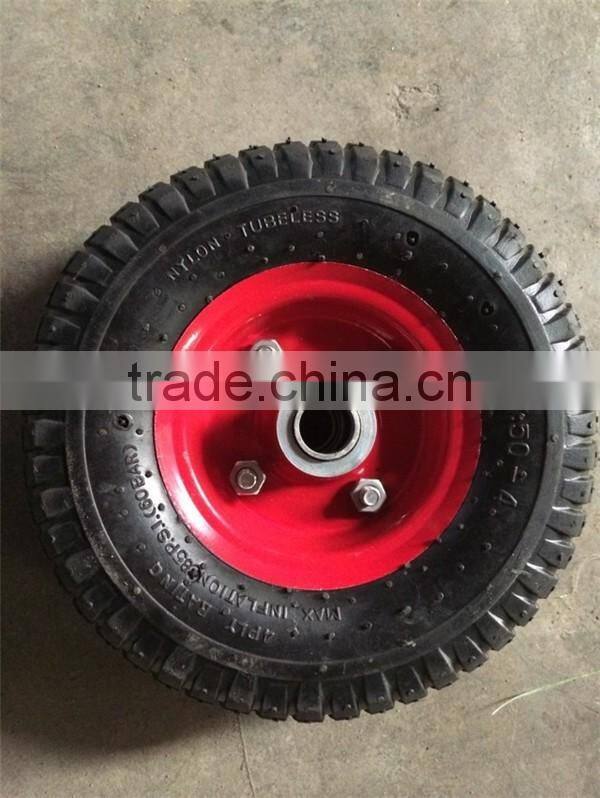 3.50-4 industrial pneumatic rubber wheels small size