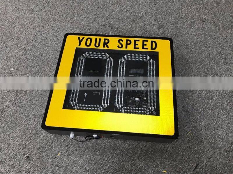Speed Limit Road LED Sign Solar Power Speed Radar Sign