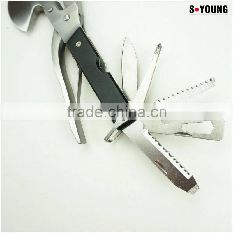 91021 6 Inch Multi Tool Stainless Steel Hammer Multifunction Foldable Portable Combination Tool Clam