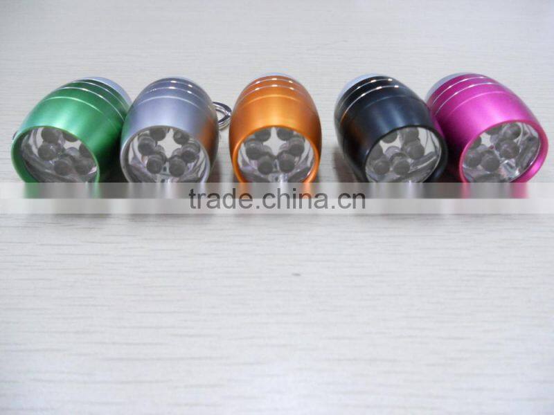 6LED Mini Torch With Keyring, Aluminium Alloy,Mini led torch,mini torch light