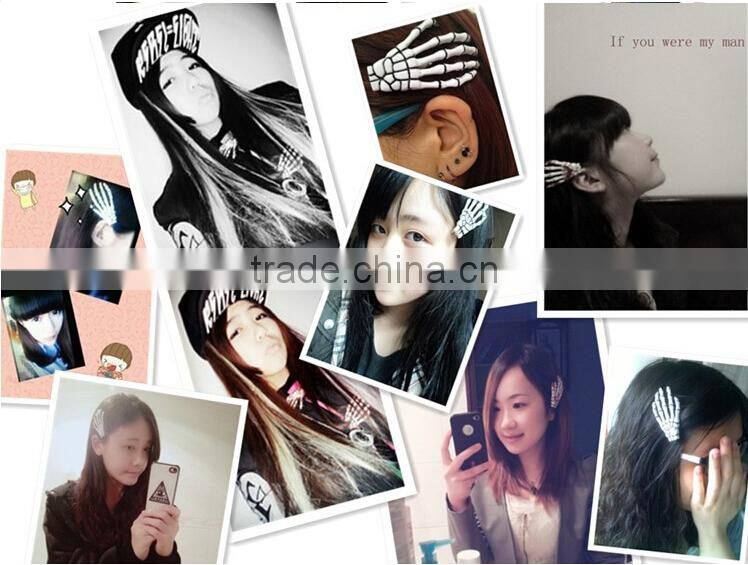 Promotion Hair clip skeleton Hair clip hand bone Hair clip