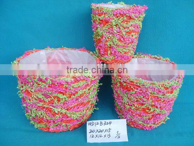 Handmade Decorative Garden Flowerpot with handle