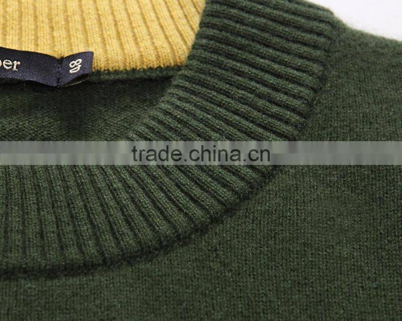 Men's 100% cashmere modern knitting blank sweater
