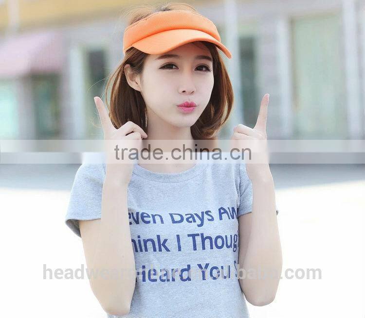 Custom Fashion Solid Color Mesh Fabric Sun Protection Visors China Factory