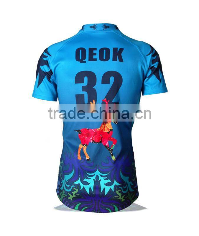 Cervus nippon Temminck custom design Rugby football jersey