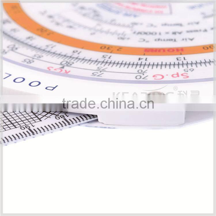 Kearing brand,#KCRP- 5 white slide graphic student plotter/flight computer equipement for pilot