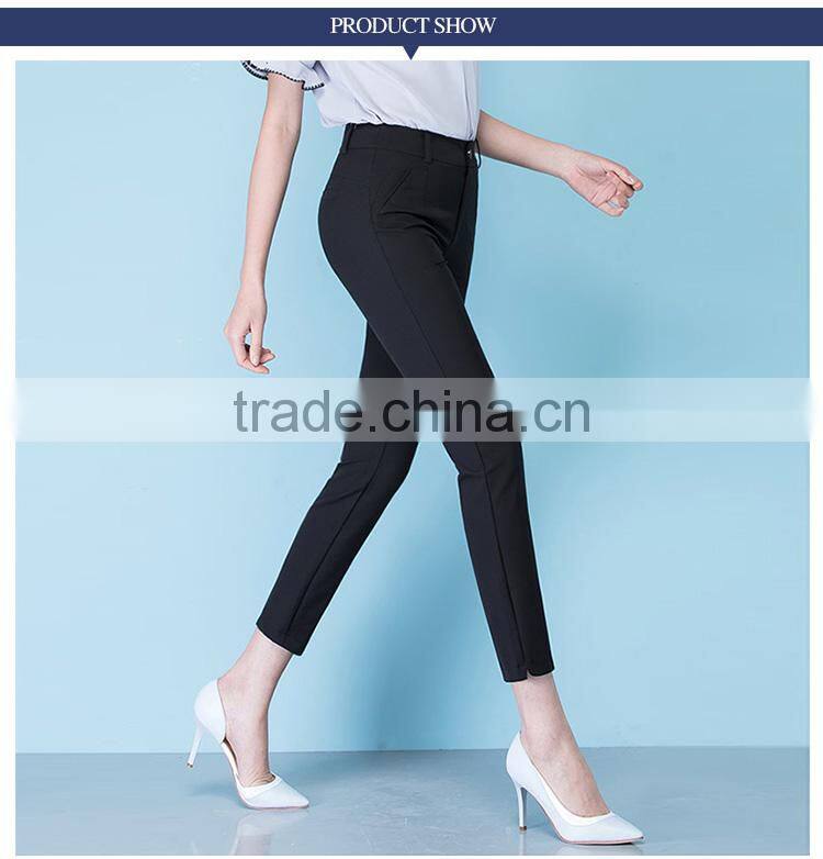 Summer 2017 new thin nine point pants, women casual small feet pencil trousers, sample can be customized
