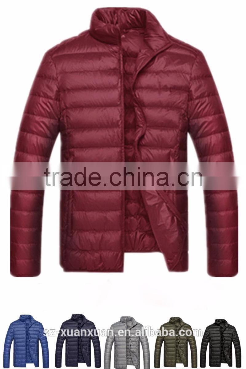 2016 customs European style western colorful fit down jackets for men