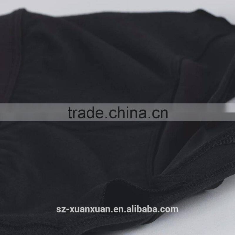 100% cotton plain black running vest for women