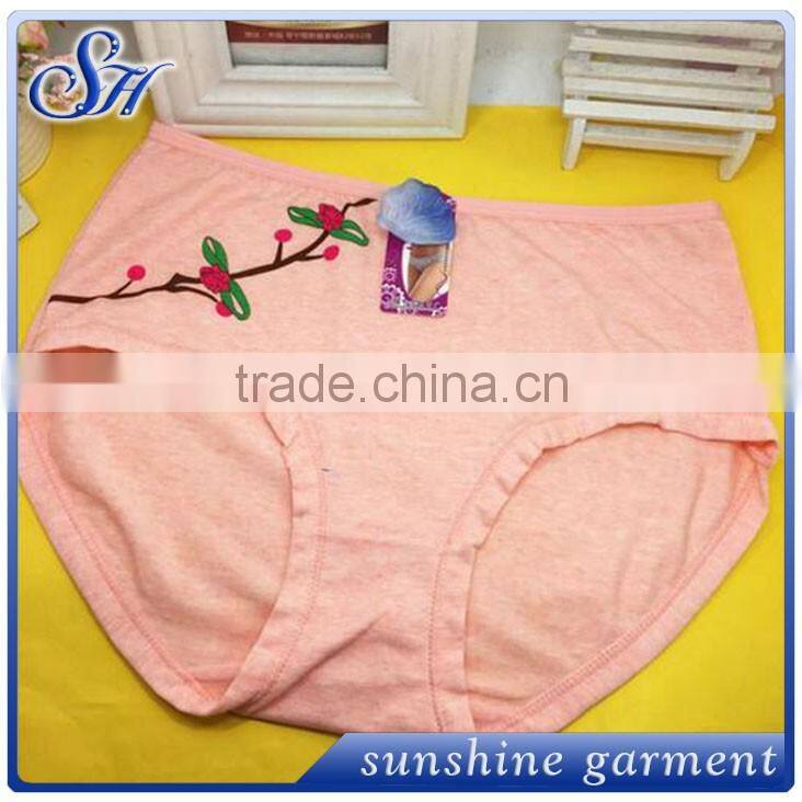 wholesale sexy adult women sweet underwear with printed flower