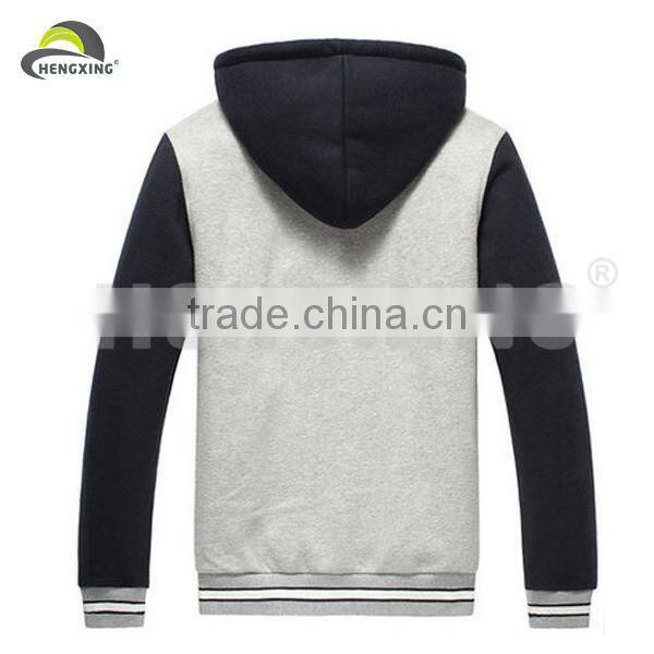 Custom Navy Blue Korean Cotton Men Hoodie