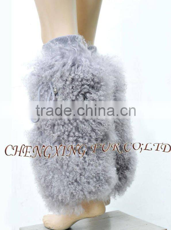 CX-A-40 Mongolian Lamb Fur Leg Warmers