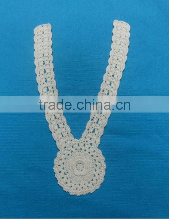 crochet cotton collar neck lace