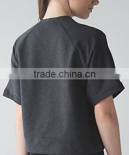 Fitness Crop Top T shirt Wholesale China T shirt Printing OEM T-shirt Printer Yoga Sweatshirt