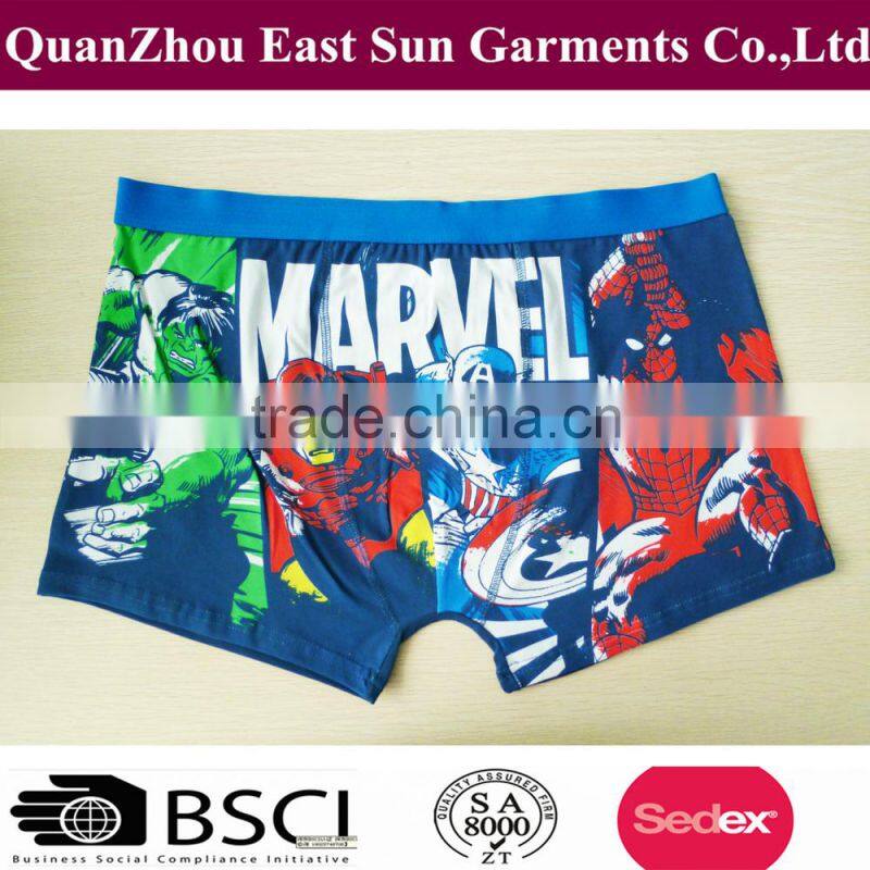 new style modal printing boxer brief underwear for men underwear manufacturer