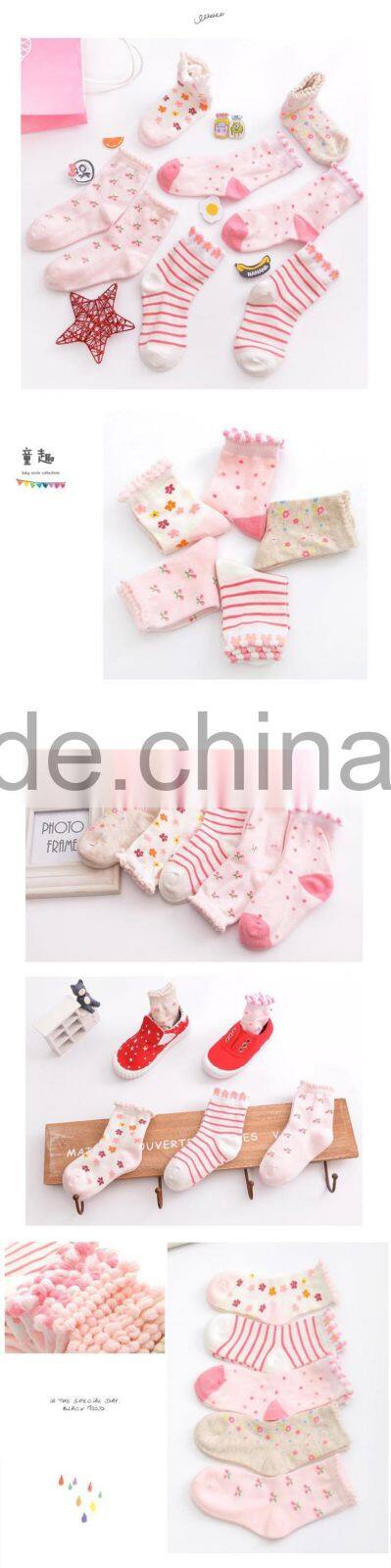 2016 kids girl princess relent beautiful cotton socks