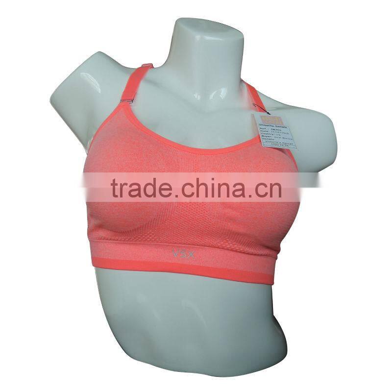 Wholesale sportswear lingerie seamless sexy women's nylon tube bra