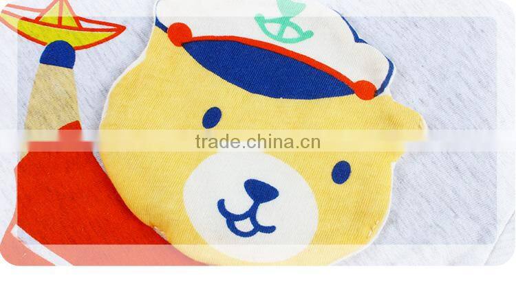 Lovely bear short sleeve 2pcs children wear baby clothes set for summer